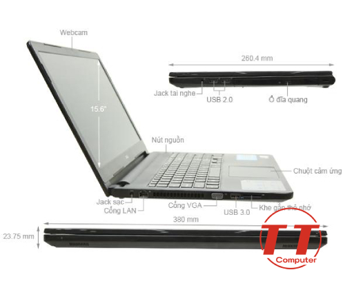 Dell Inspiron 3559 CH1 Core i5*6200U| Ram 4G| SSD 128 GB| HD| AMD Radeon R5 M315