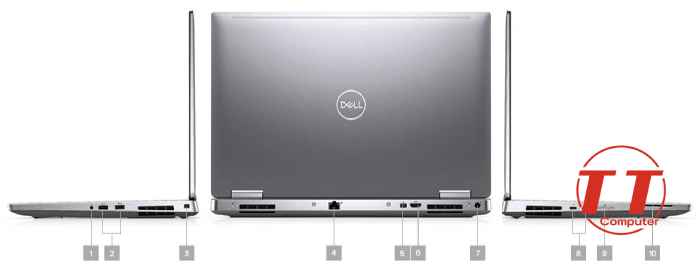 Dell Precision 7540 CH1 CPU Intel Core i7-9750H, RAM 16GB, SSD 512GB, VGA NVIDIA Quadro RTX3000